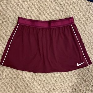 Nike Dri-Fit Burgundy Maroon Tennis Skirt Medium